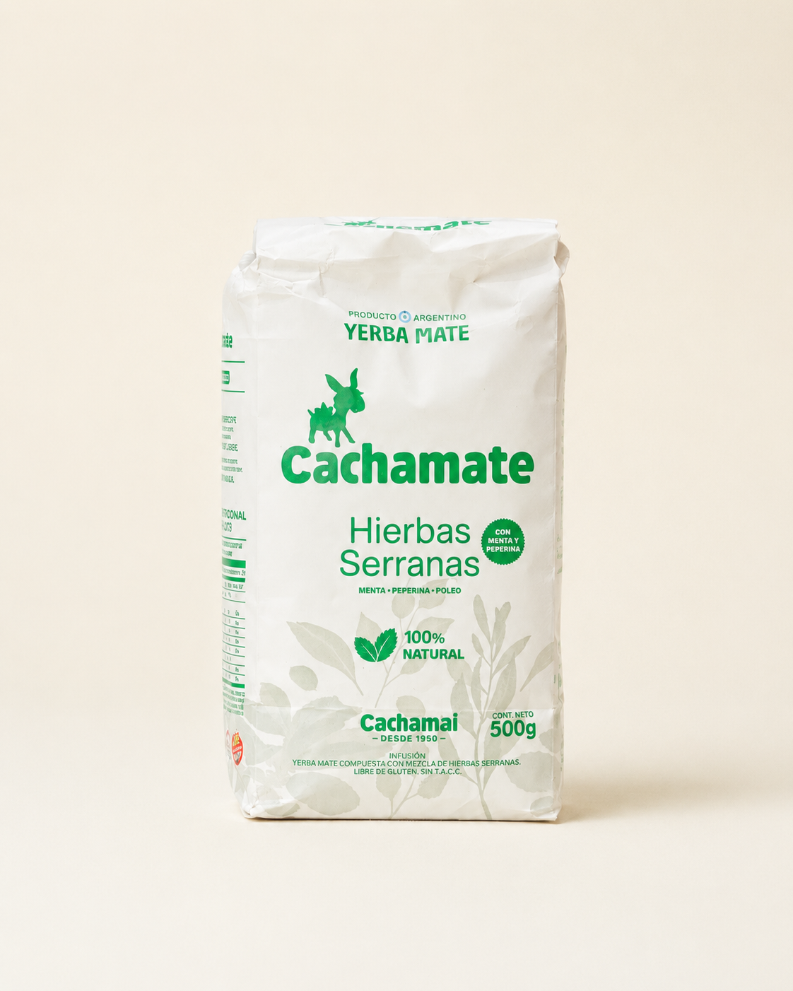 YERBA MATE CACHAMATE HIERBAS SERRANAS 500G