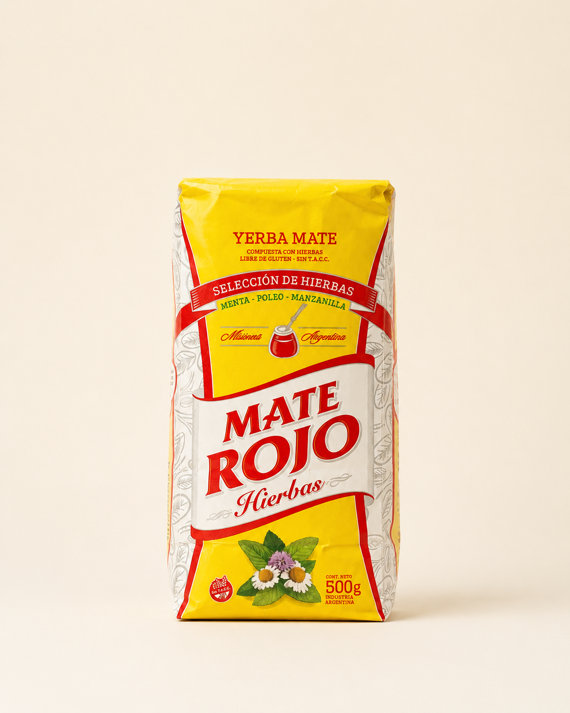 YERBA MATE ROJO HIERBAS AMARILLA 500g