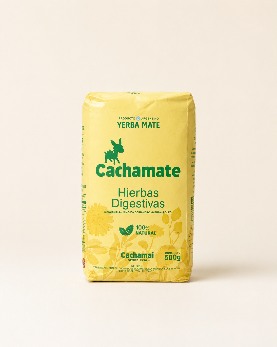 YERBA MATE CACHAMATE HIERBAS DIGESTIVAS 500g