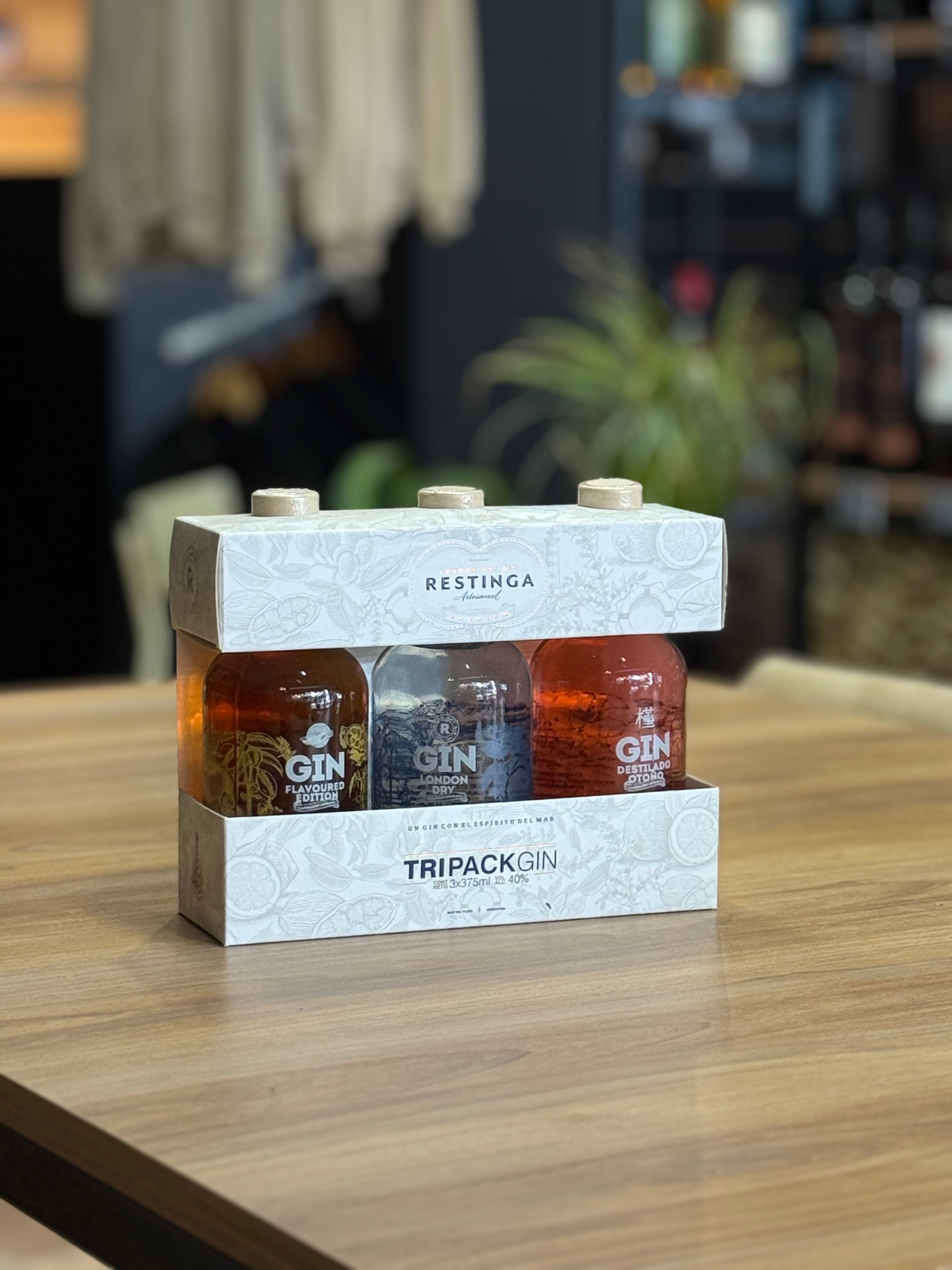 GIN RESTINGA TRIPACK 3 BOTELLAS 375ML